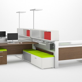 Modern workstation with lots of storage space