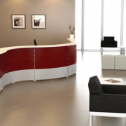 Red Reception Area